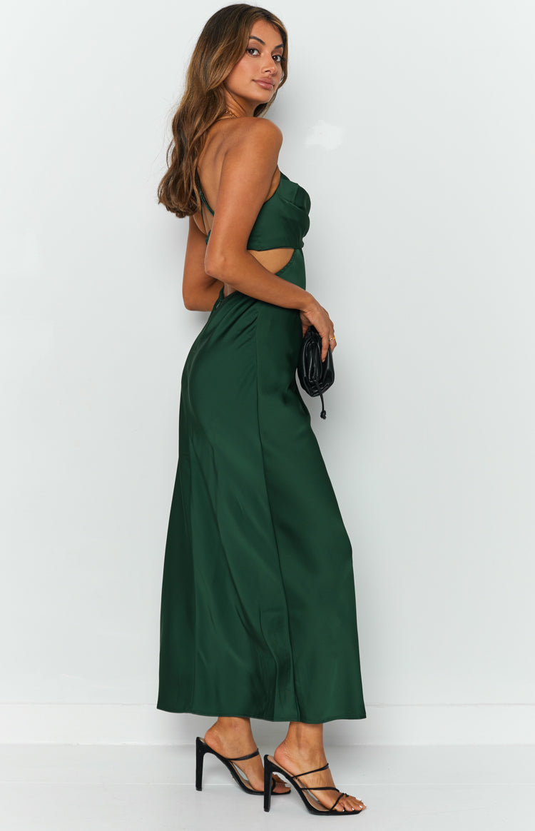 Taleah Cut Out Maxi Dress Green BB Exclusive
