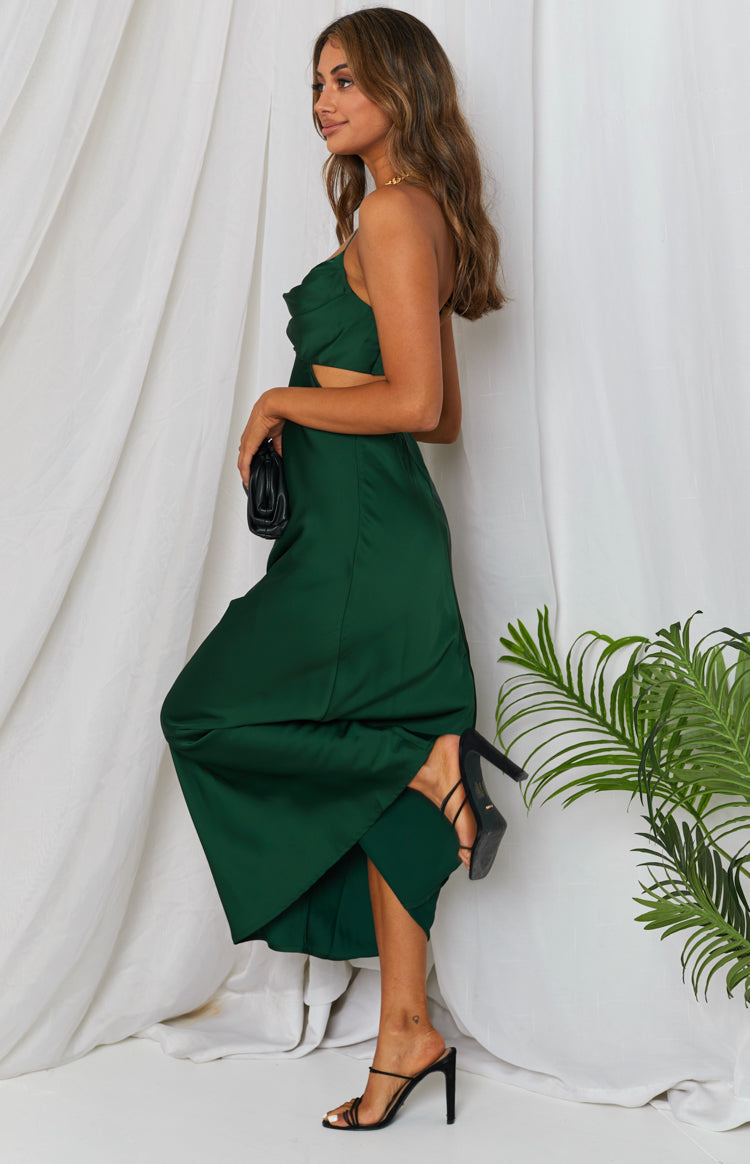 Taleah Cut Out Maxi Dress Green BB Exclusive