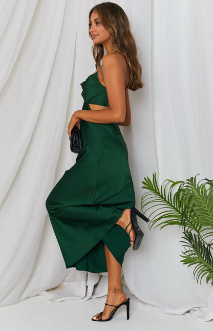 Taleah Cut Out Maxi Dress Green BB Exclusive