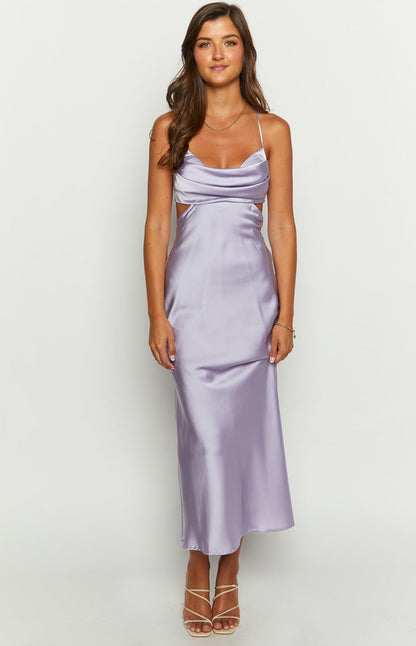 Taleah Lilac Cut Out Maxi Dress BB Exclusive
