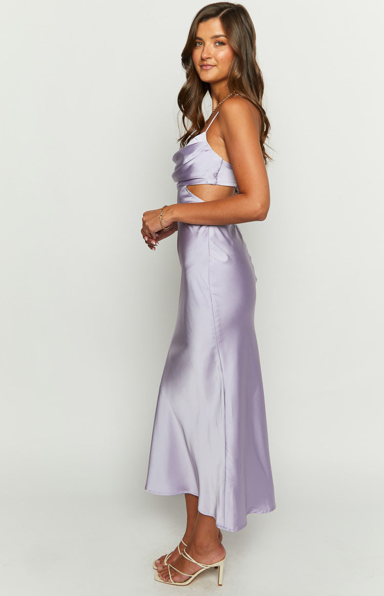 Taleah Lilac Cut Out Maxi Dress BB Exclusive