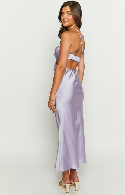 Taleah Lilac Cut Out Maxi Dress BB Exclusive