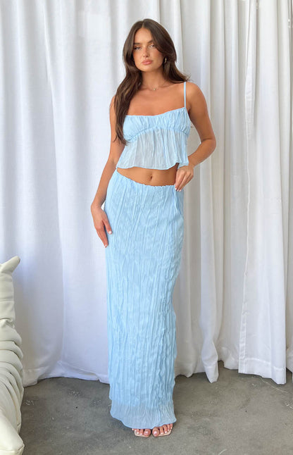 The Moment Blue Maxi Skirt BB Exclusive