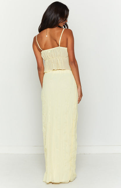 The Moment Yellow Maxi Skirt BB Exclusive