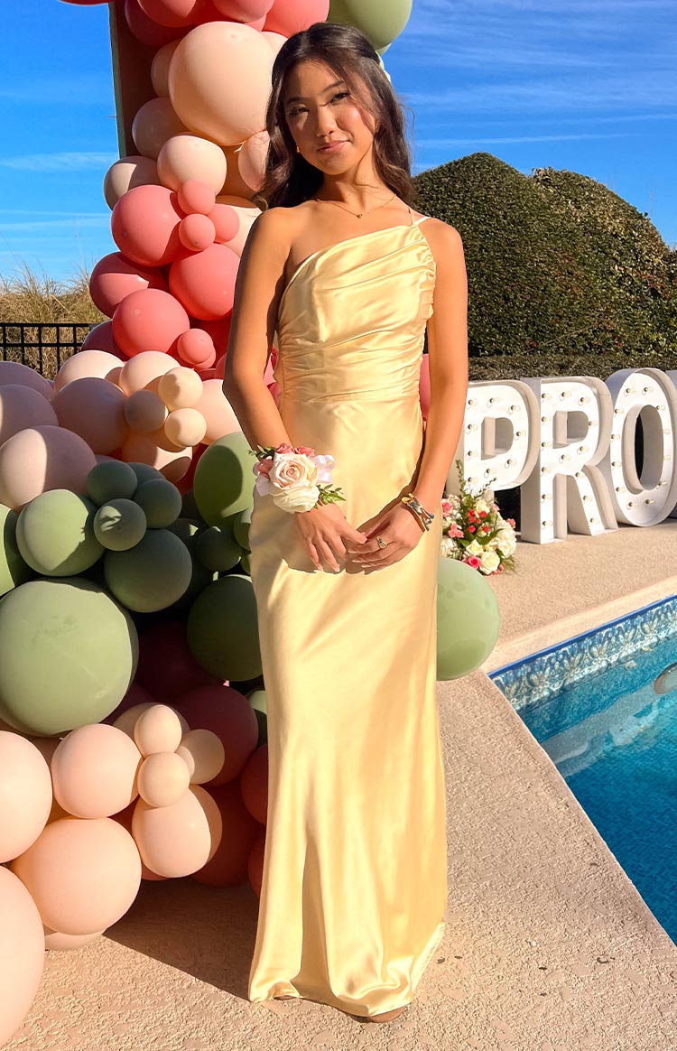 Tina Yellow Formal Maxi Dress BB Exclusive