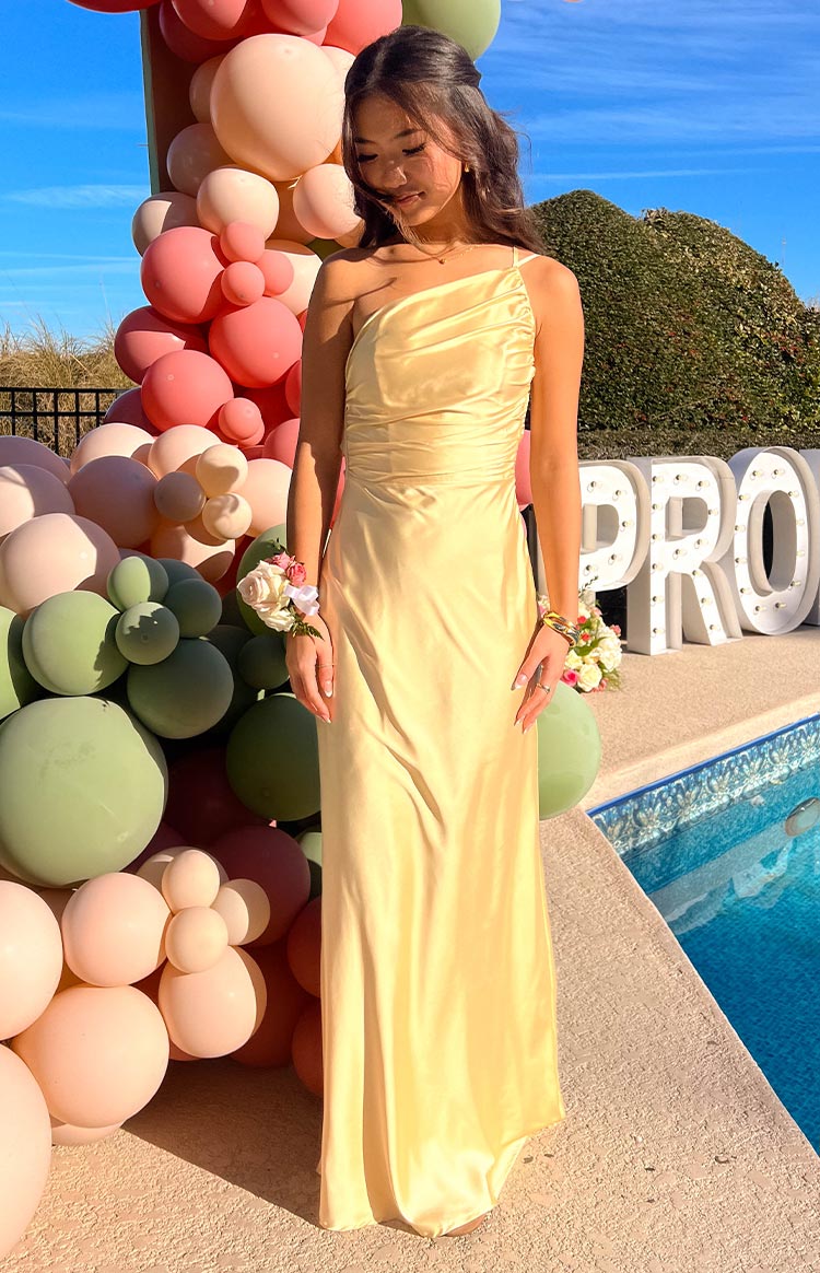 Tina Yellow Formal Maxi Dress BB Exclusive