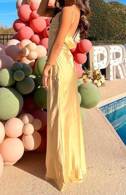 Tina Yellow Formal Maxi Dress BB Exclusive