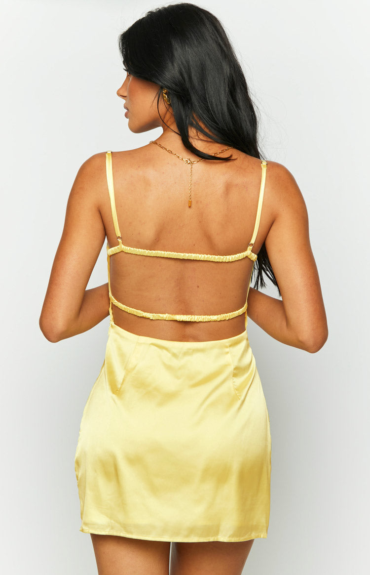 Trouble Yellow Mini Dress BB Exclusive
