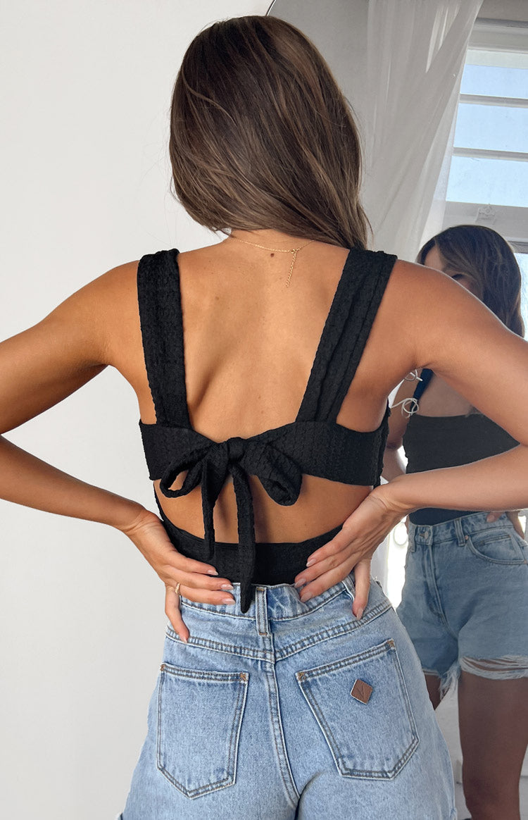 Vida Black Bow Top BB Exclusive