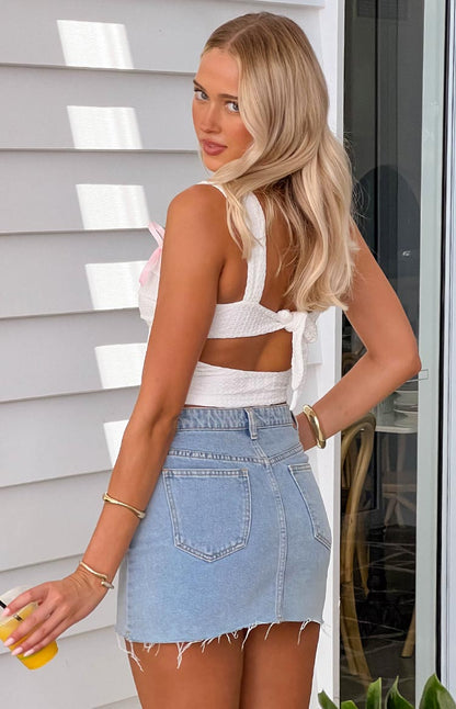 Vida White Bow Top BB Exclusive