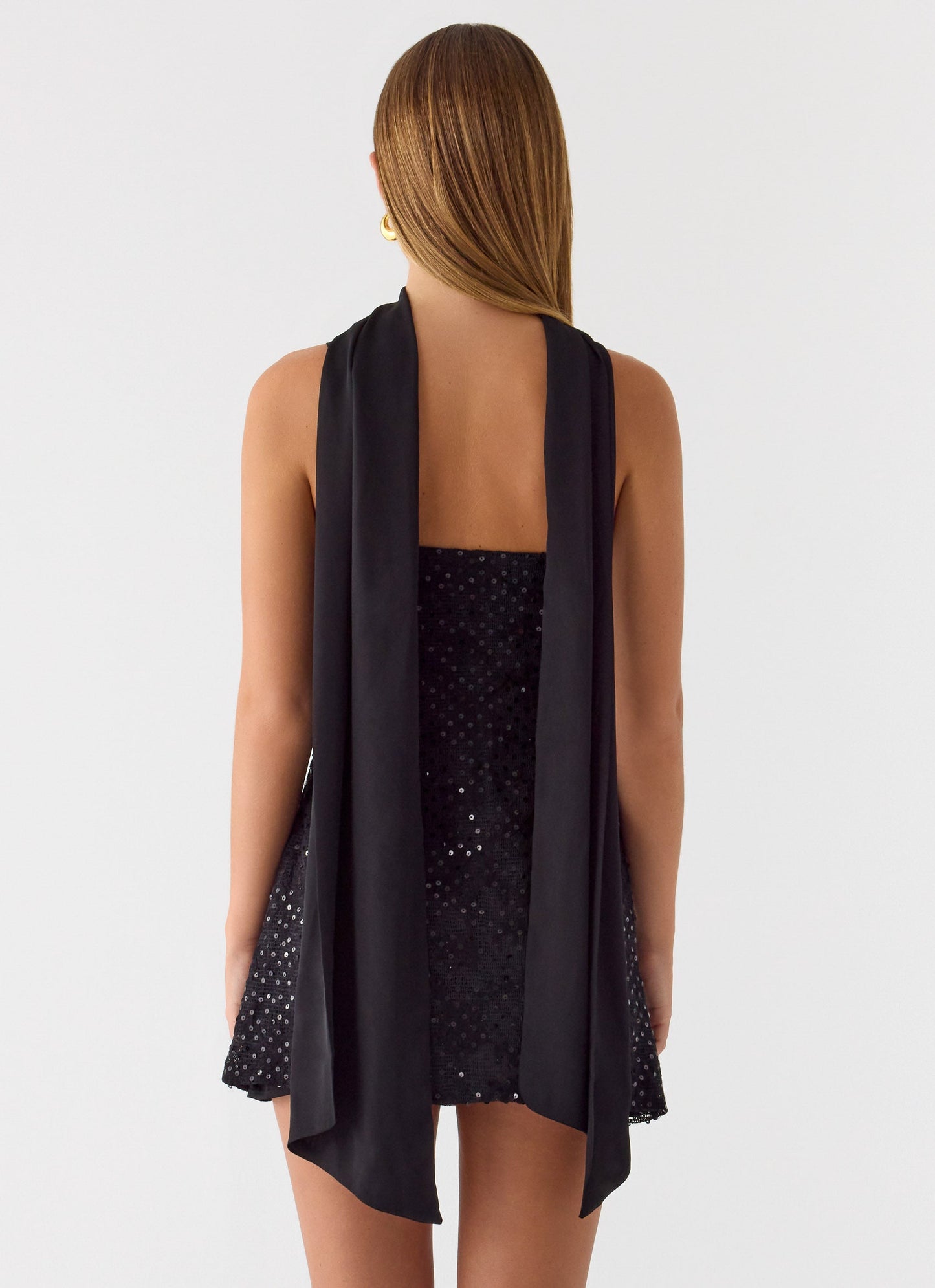 Vision Sequin Mini Dress - Black Peppermayo Exclusive
