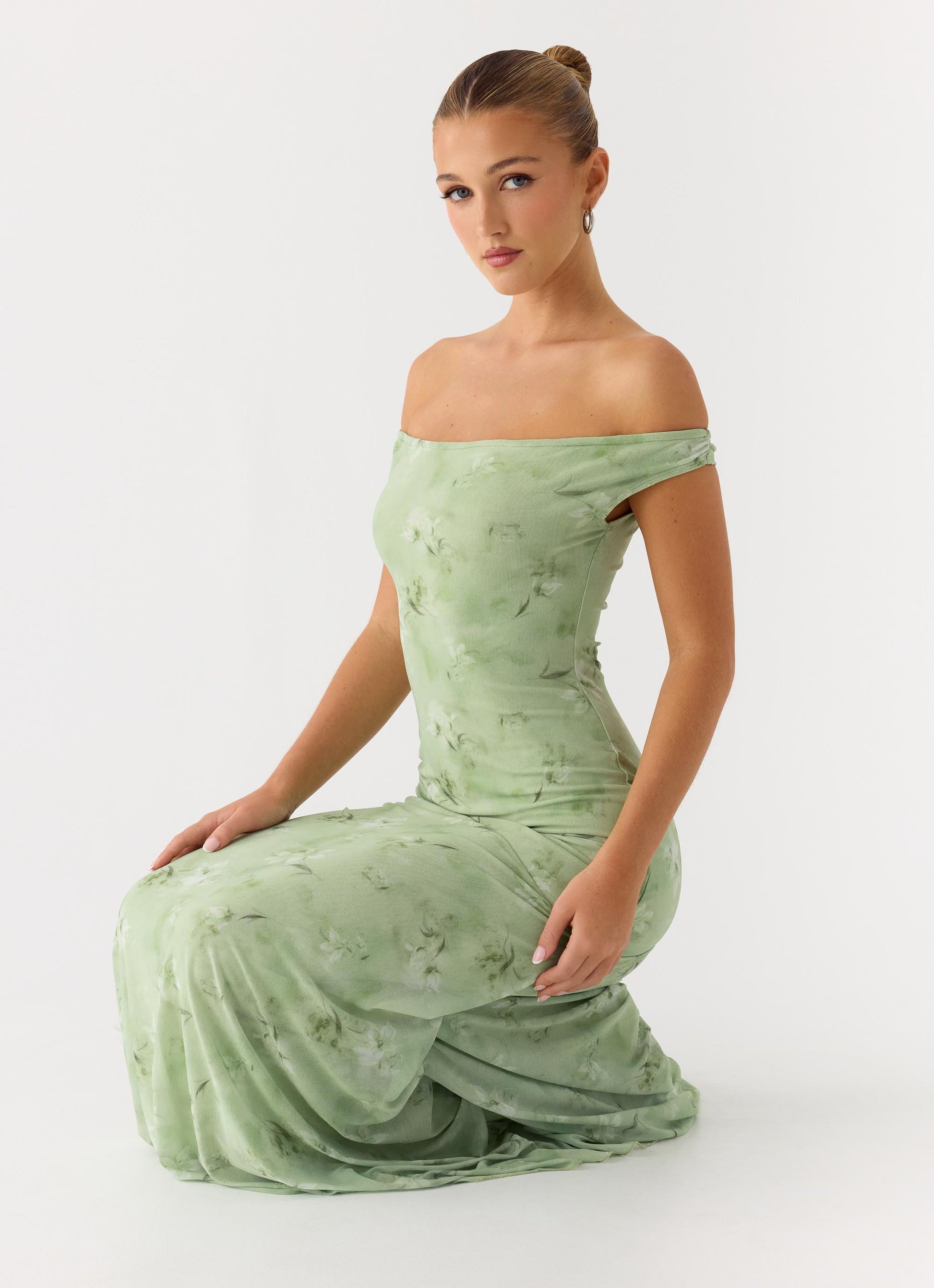 Wasting Time Maxi Dress - Blurred Lime Peppermayo Exclusive
