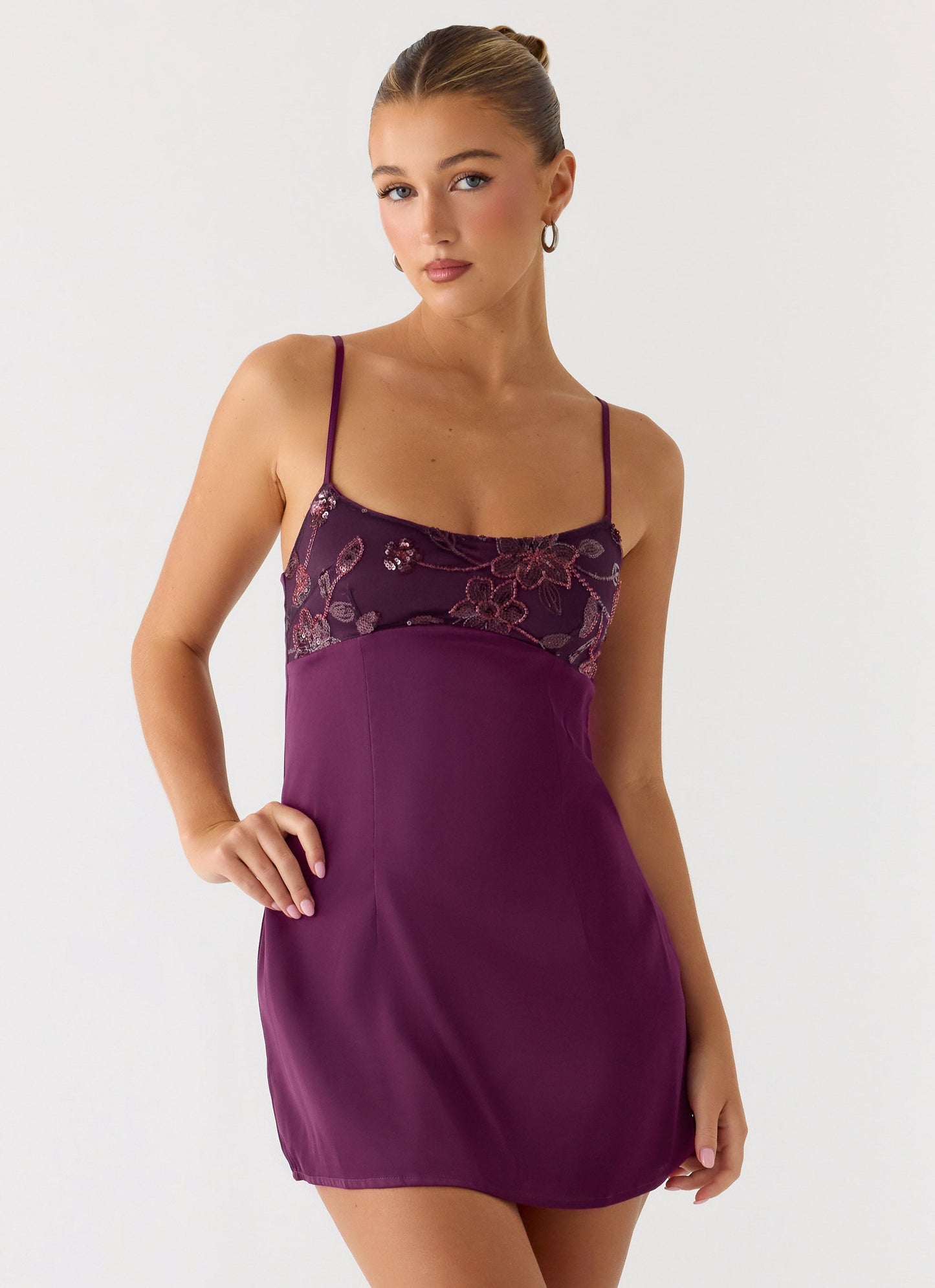 Zion Beaded Mini Dress - Mulberry Peppermayo Exclusive