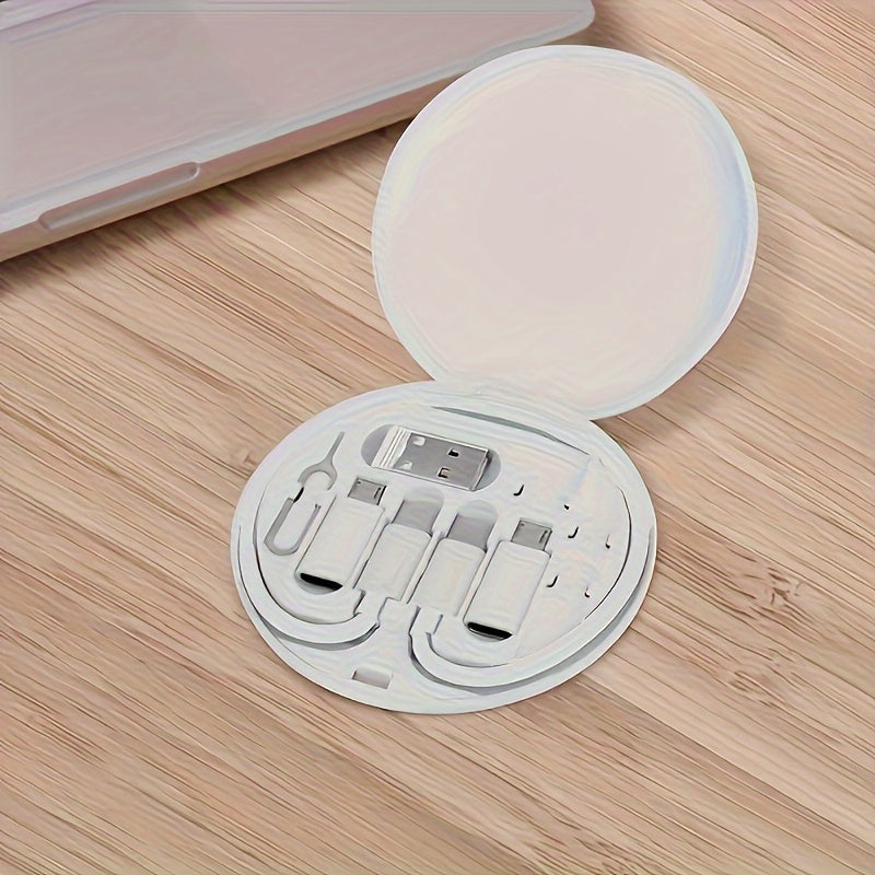 Multi USB Charging Adapter Cable Kit, USB C Conversion Set USB A & Type C to Male Micro/Type C, Data Transfer, Card Storage, Tray Eject Pin, Phone Holder Beauty Fashion