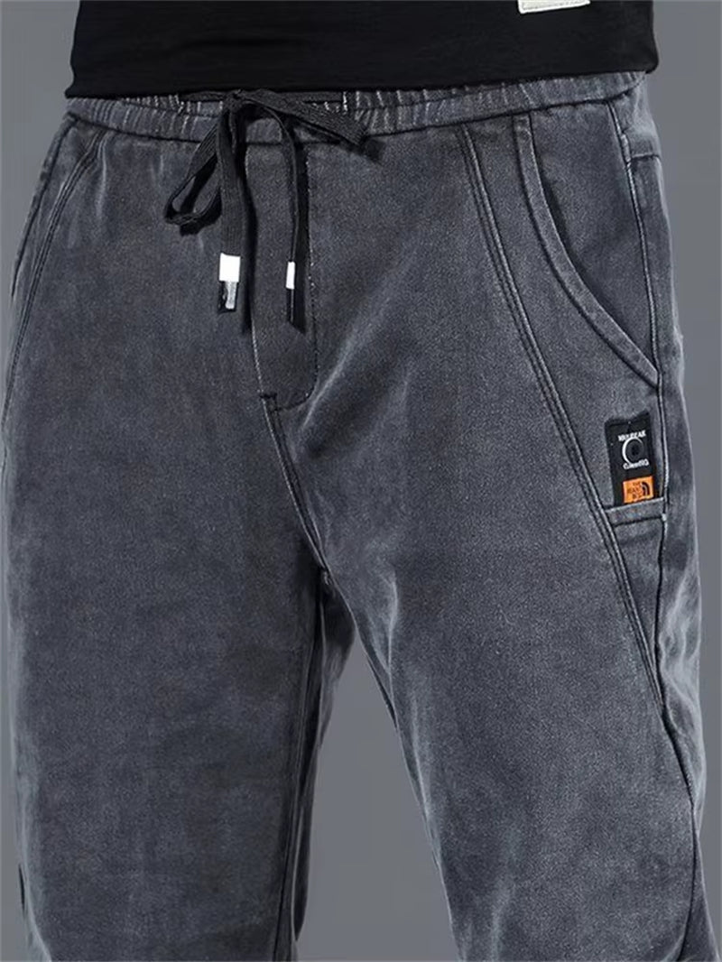 New Man Pants Hip Hop Harem Jeans Men Trousers Loose Joggers Denim Casual Sweatpants Korea Trousers Streetwear Men Clothing