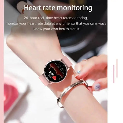 Women Smart Band Watch Real-Time Weather Forecast Activity Tracker Watches Heart Rate Monitor Sports Ladies Smart Watch Men