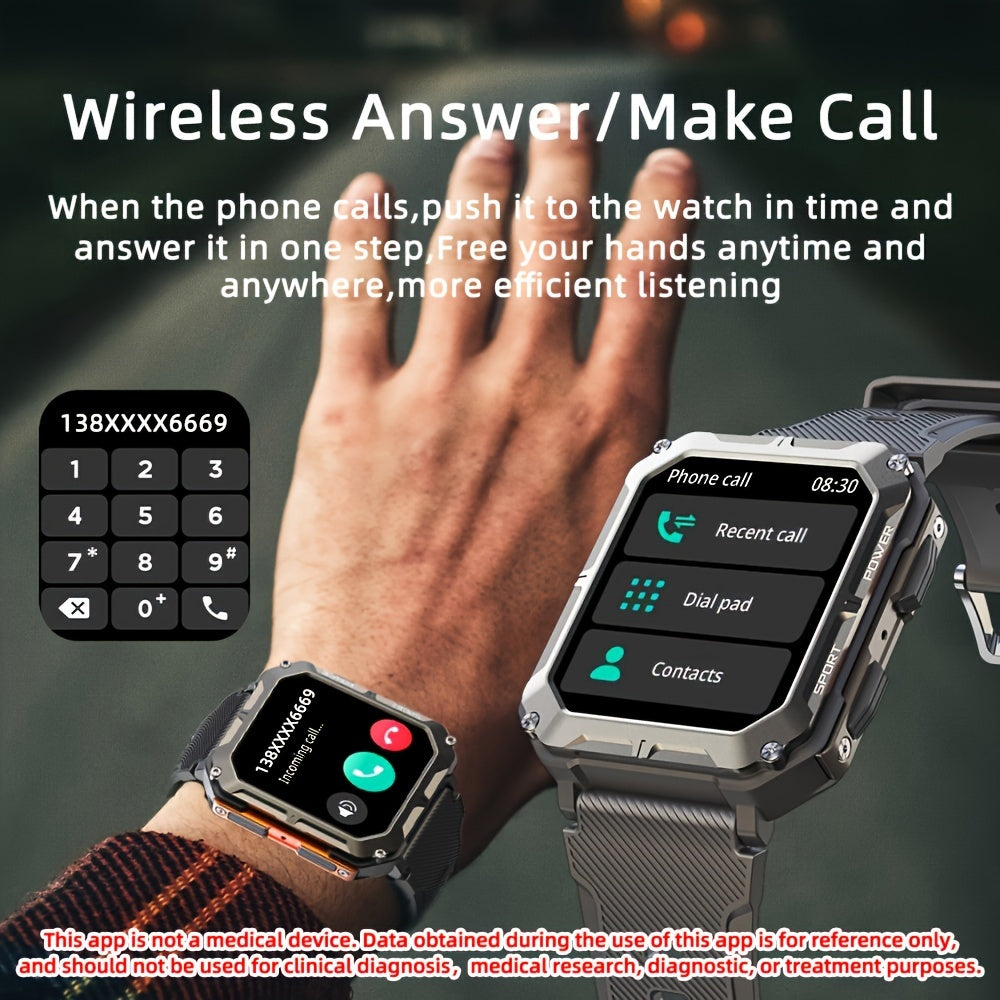 SENBONO Rugged Smartwatch for Men - Advanced Sport Tracker with Seamless Wireless Calls, Health & Fitness Monitor, Step, Calorie & Sleep Tracker - Compatible with iPhone & Android Beauty World Shop