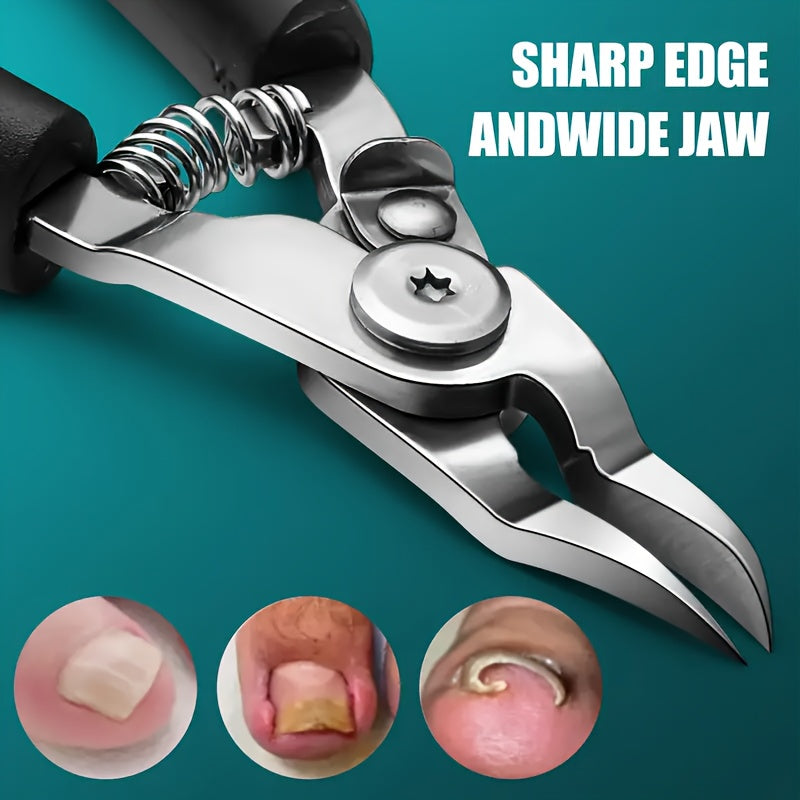 Multi-Functional Stainless Steel Toenail Scissors for Sharp And Precise Design for Thick/embedded Nails, Ergonomically Friendly, Safe T*, Professional Beauty Accessories, High-quality Beauty Products, Elderly Nail Care, Pet N Beauty World Shop