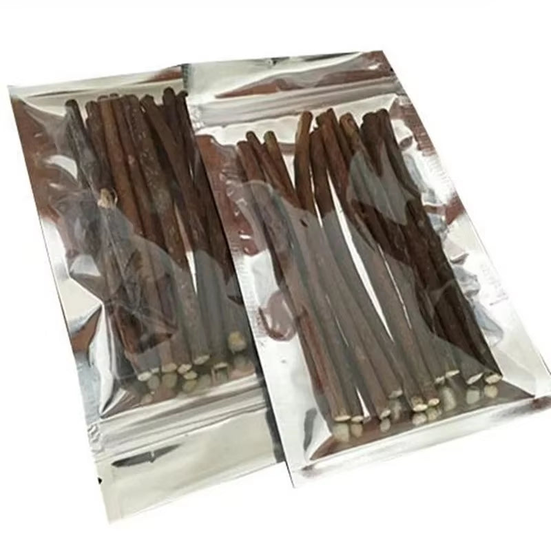 15Pcs Pet Cat Toys Natural Catnip Cat Molar Stick Mint Caught Bite Excited Rods Silvervine for Cat Teeth Cleaning Treating