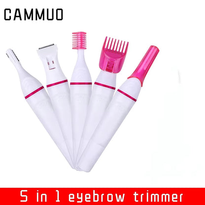 Eyebrow Knife 5 in 1 Electric Shavers Body Hair Removal Painless Epilator Woman Tools Trimmer Face Women Eyebrows Shaver Women'S