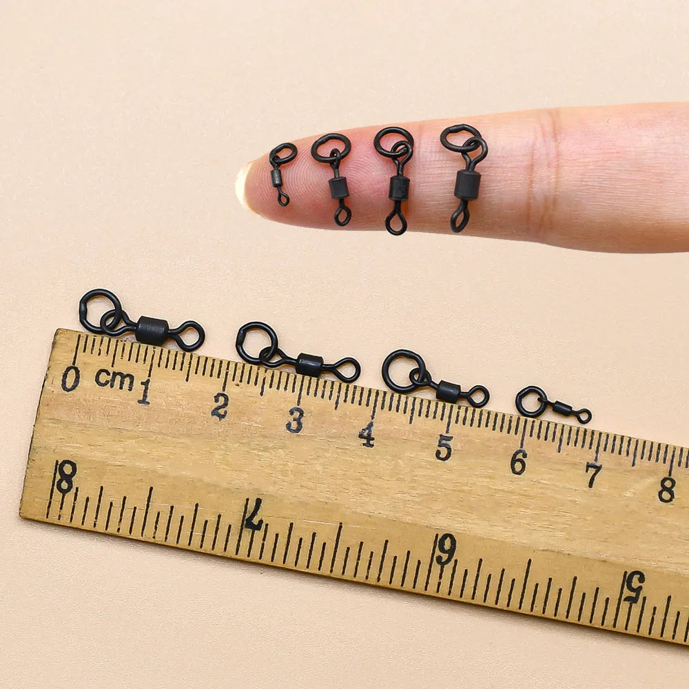 40Pcs Quick Change Flexi Ring Swivel Rig Making Terminal Tackle Carp Fishing Accessories