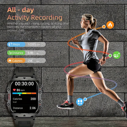 1pc Large 1.96" Touch Screen Smartwatch Pro - Multi-Sport Fitness Tracker, Answer/Make Calls, Message Notification, AI Control, Wireless Call, Heart Rate Monitor, Sleep Tracker, and More Beauty World Shop
