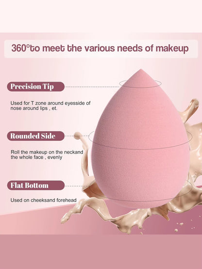 4/8 Foundation Blender; Cosmetics Sponge; Smooth Foundation; Concealing Beauty Sponge; Makeup Blender;