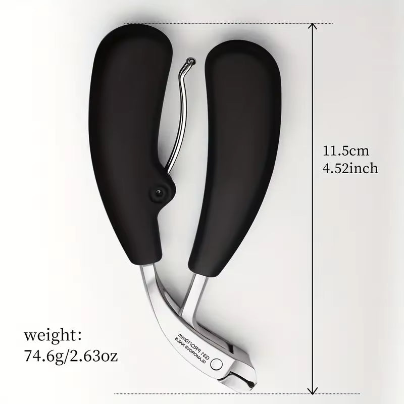 Heavy-Duty Nail Clippers Wide Jaw Opening Fingernail Clipper Thick Hard Toenail Cutter Inclined Arc Blade Manicure Scissor Tools