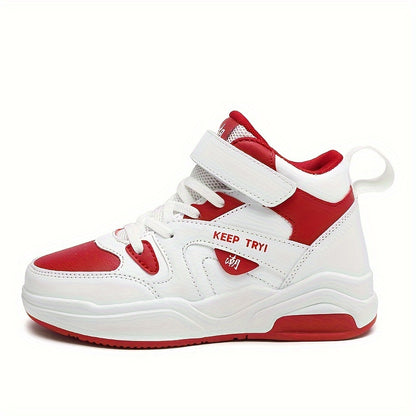 Boys High Top Sneakers - Ultra-Lightweight, Anti-Slip Sport Shoes - Ideal for Running, Basketball & All Seasons Style Beauty World Shop