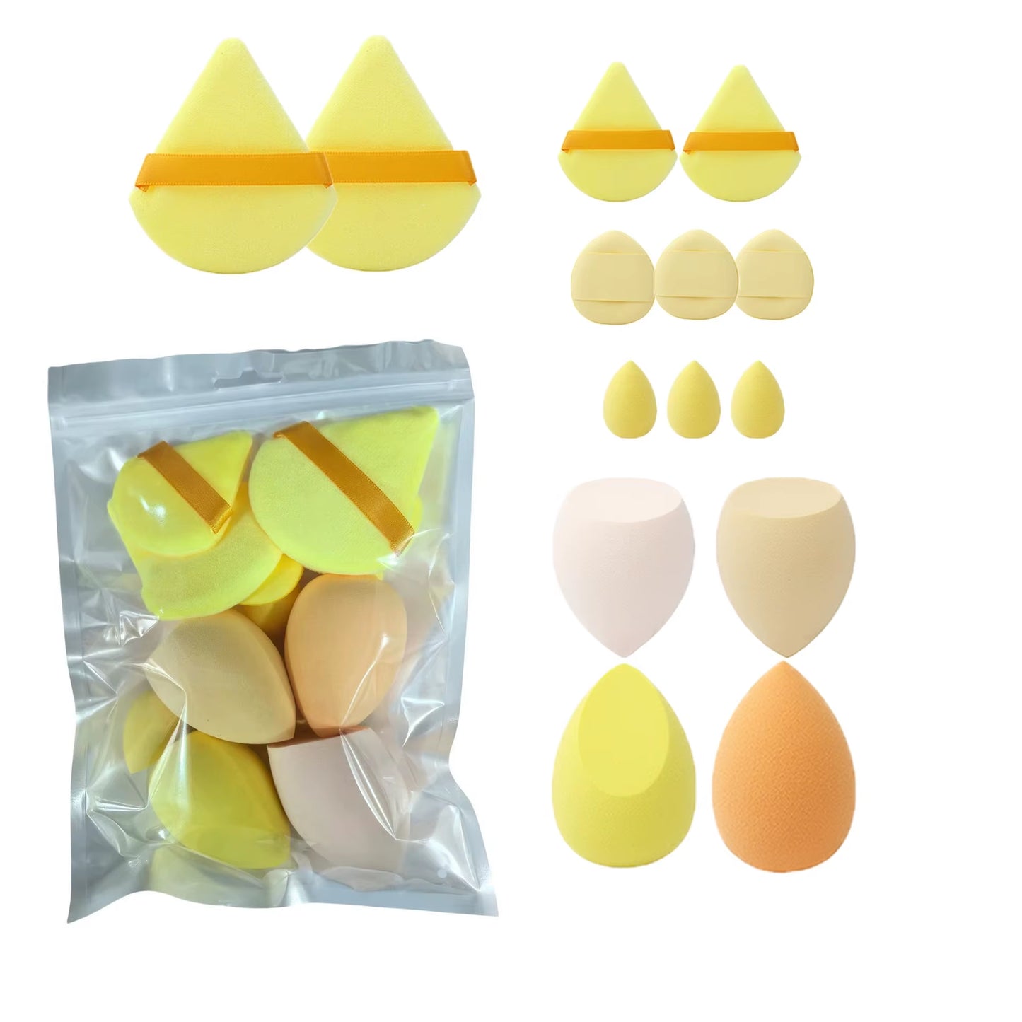 4/14Pcs Makeup Sponge Cosmetic Blender Beauty Egg Foundation Sponges Puff Powder Puffs Make up Accessories Women Makeup Tools
