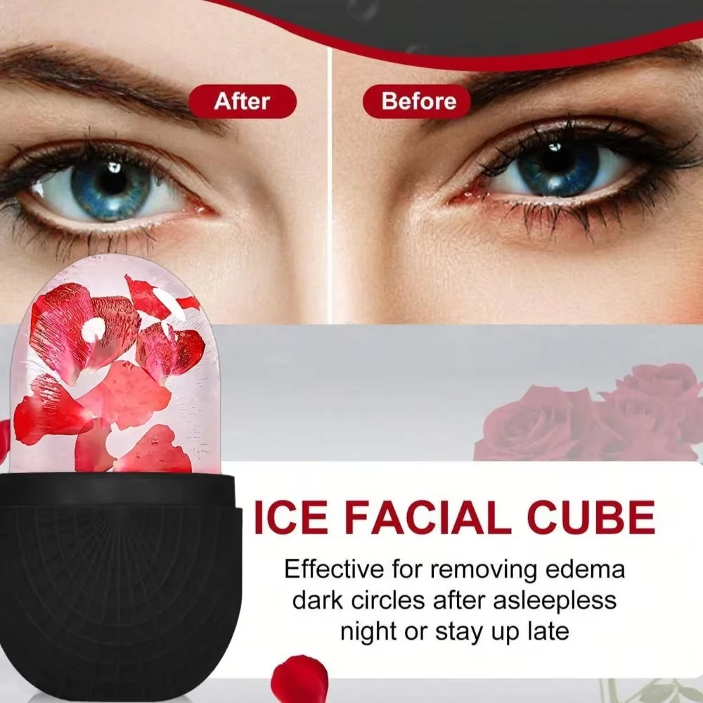 3Pcs Ice Face Roller Gua Sha Board Set Facial Massage Roller Face Massager Face Lifting Contouring Tools Beauty Skin Care Tools