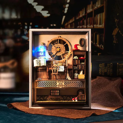 DIY Magic Club Photo Frame 3D Wooden Puzzle Intellectual Handmade Assembly Model Creative Toy Birthday Gift for Kids Teens