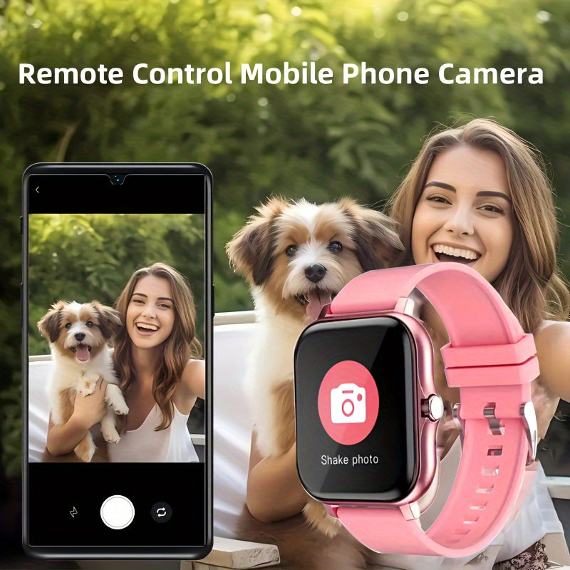 New Multi-functional Smartwatch, 1.83-inch Full Touch Screen, Built-in Microphone And Speaker HD Call, Music Playback, Multi-sport Mode Sports Watch, Step Counting Sleep Monitoring, Suitable for iPhone/Android Phones, Suitabl Beauty World Shop