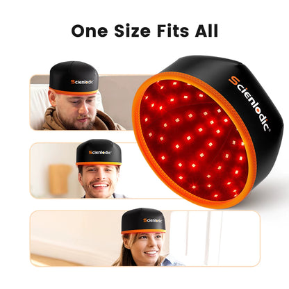 Red Light Therapy Hair Growth Hat Scalp Repair Relaxation Promote Hair Follicle Growth Caps for Men Hair Growth Fast Woman