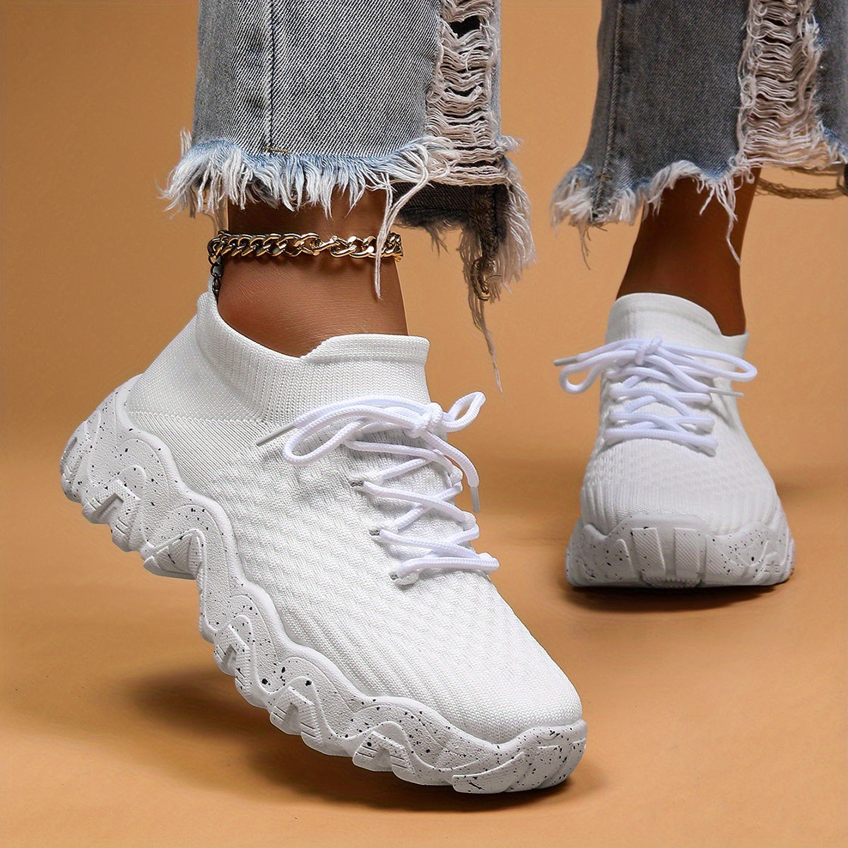 Thick Sole Shock Absorption Octopus Sneakers, Mesh Breathable Non Slip Running Shoes, Wear Resistance Sport Shoes For Running Walking Jogging Beauty World Shop