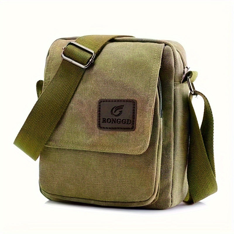 Retro Square Shoulder Bag - Stylish Vintage Design with Secure Zipper, Ultra-Lightweight Canvas Crossbody Bag for Trendy Travelers Beauty Fashion