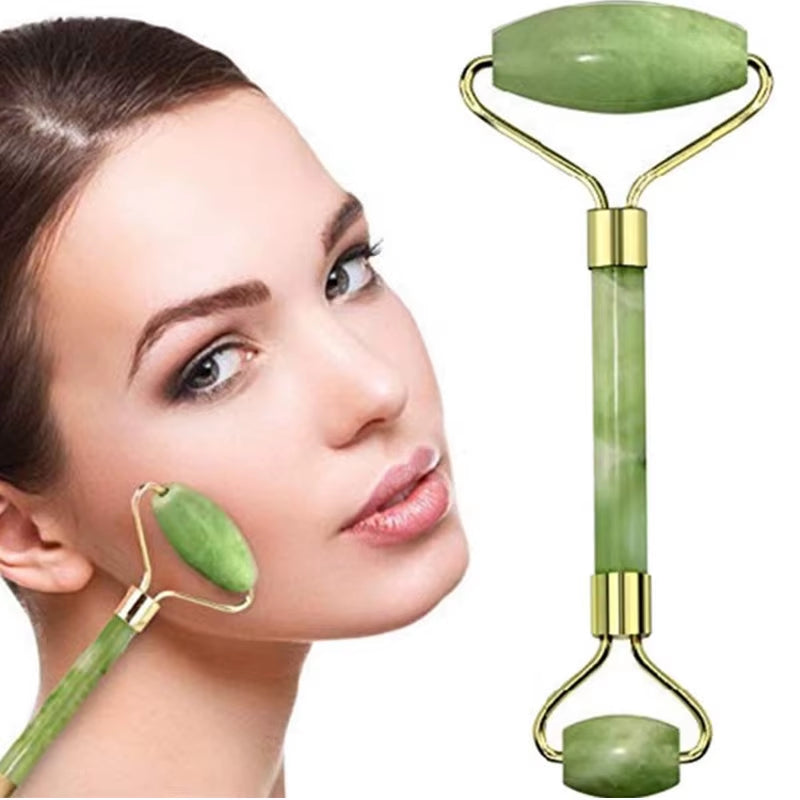 2PCS Gua Sha Facial Stone Roller for Face Stone Gowoman Gousha Tool Stone for the Face Roller Massager Gua Sha Visage LBHL07