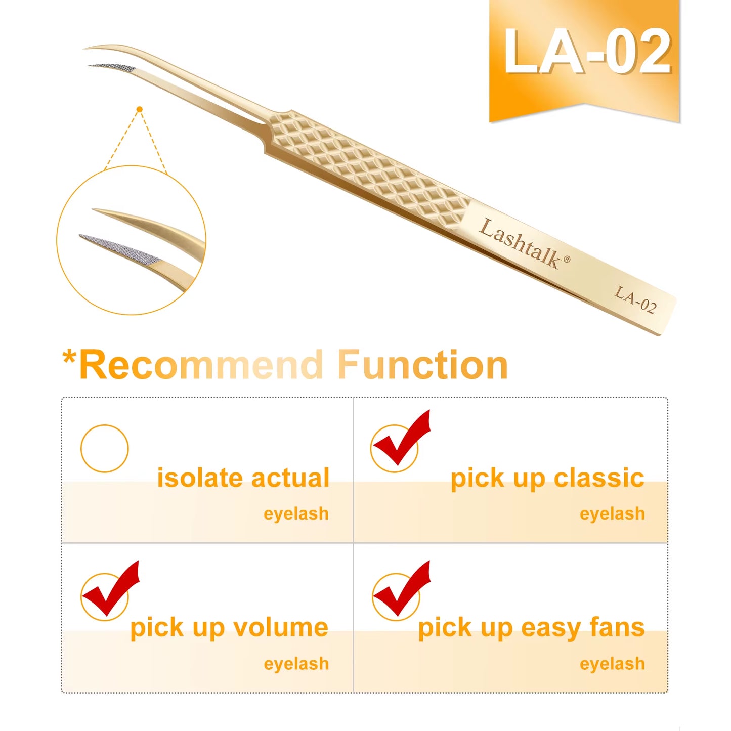 Eyelash Extension Tweezers Makeup Tools from Nagaraku Stainless Steel Non-Magnetic Volume Fakelashes Supplies Accurate