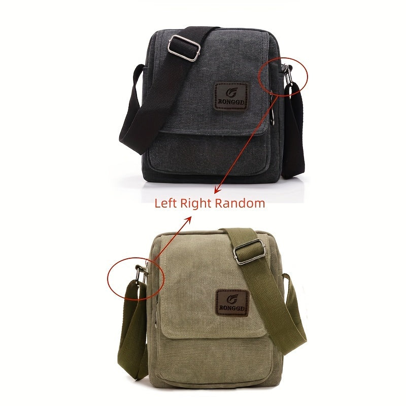 Retro Square Shoulder Bag - Stylish Vintage Design with Secure Zipper, Ultra-Lightweight Canvas Crossbody Bag for Trendy Travelers Beauty Fashion
