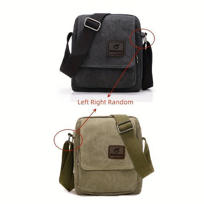 Retro Square Shoulder Bag - Stylish Vintage Design with Secure Zipper, Ultra-Lightweight Canvas Crossbody Bag for Trendy Travelers Beauty Fashion