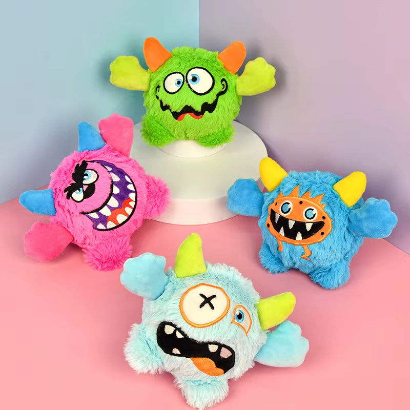 Fun Little Monster Plush Dog Toys Make a Sound to Attract Dog Attention Companion Factory Direct Sales
