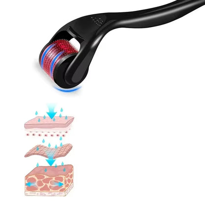 0.25Mm Professional Microneedle Roller, 540 Titanium Microneedle Facial Skincare Beauty Massage Micro Grinding Tool, Massage