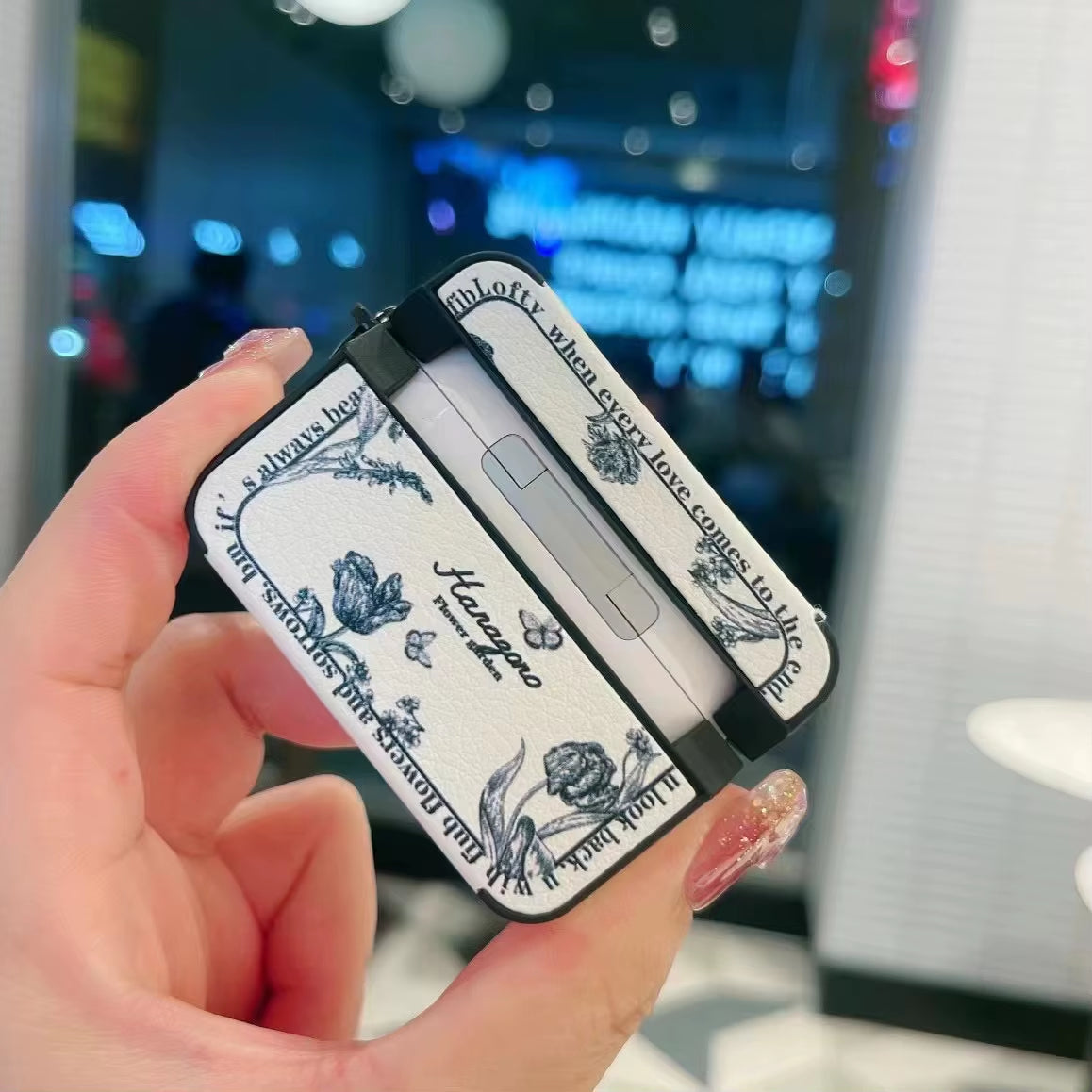 French Vintage Flower for Airpods Pro3 Protective Case Generation, Suitable for Apple Wireless Bluetooth Earphones Case