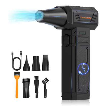 Updated U7Ultra Mini Turbojet Fan Electric Duster 4-Speed Adjustable 180000RPM Wind Speed 58M/S Car/Pc Household Cleaning Tools