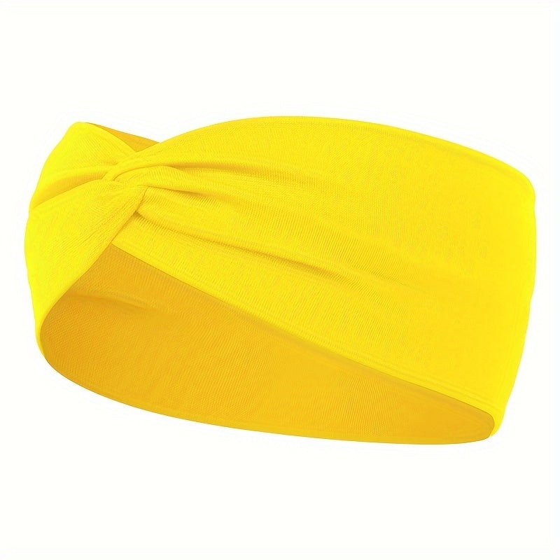 [Elastic Hair Band] 1pc Elastic Sweat Absorbent Hair Band for Yoga Gym Sport