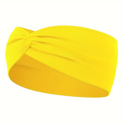 [Elastic Hair Band] 1pc Elastic Sweat Absorbent Hair Band for Yoga Gym Sport