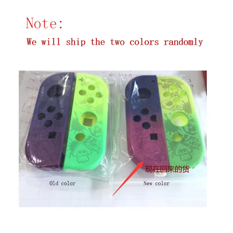 Cartoon Pattern Front Back with Middle Frame Shell Housing Case Plastic Cover for Nintend Switch NS Nxjoy-Con Joycon Controller