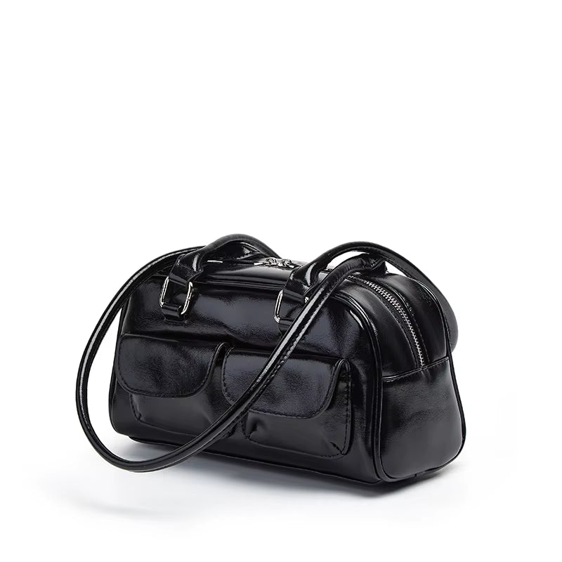 New Women'S Bag Bowling Bag 2024 New Niche Joker Boston Bag Tote Bag Underarm Shoulder Bag