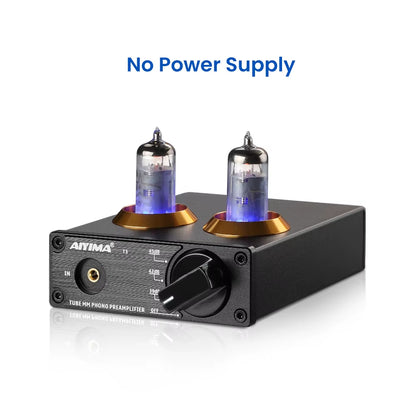 Hifi Vacuum 6A2 Tube MM Phono Turntable Preamplifier Hifi Stereo Phonograph Preamp Amplifier Vinyl Record Player DIY 12V