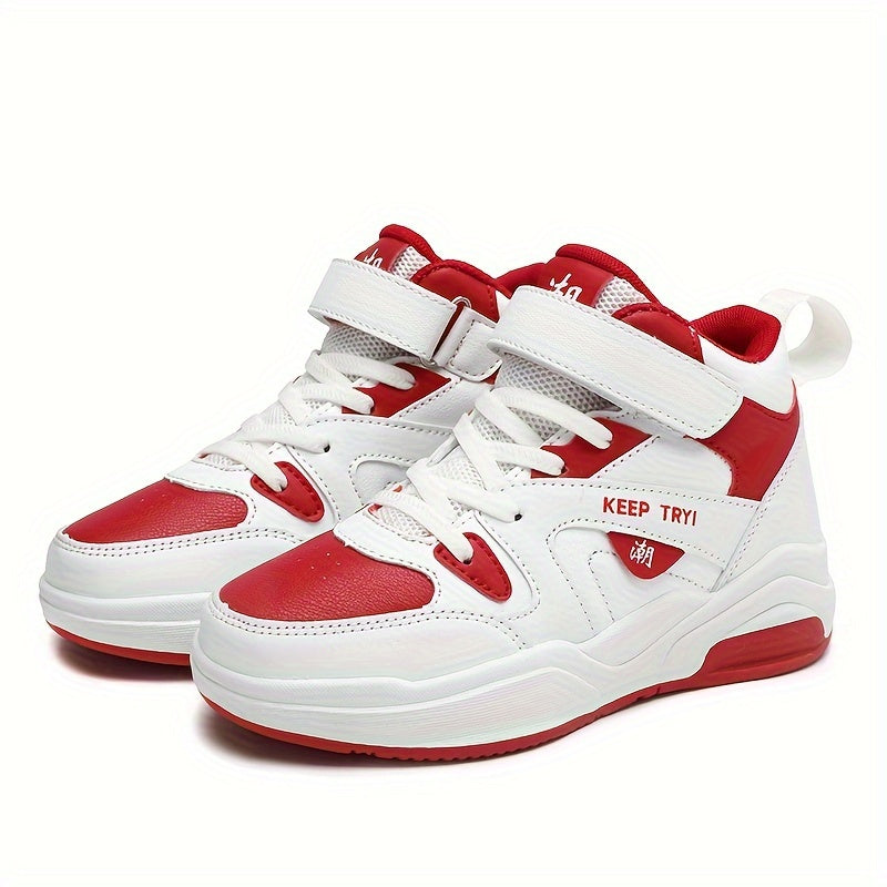 Boys High Top Sneakers - Ultra-Lightweight, Anti-Slip Sport Shoes - Ideal for Running, Basketball & All Seasons Style Beauty World Shop